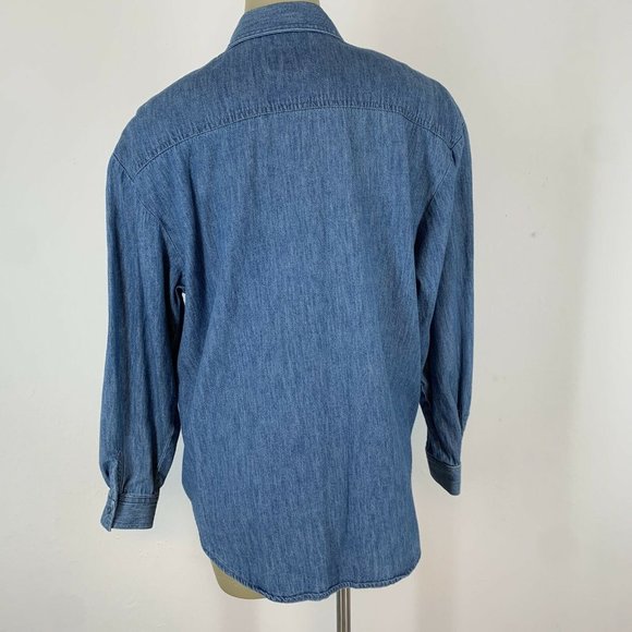 Hairston Roberson Camisa Women’s denim shirt southwestern  Vintage Size Small - Picture 5 of 7